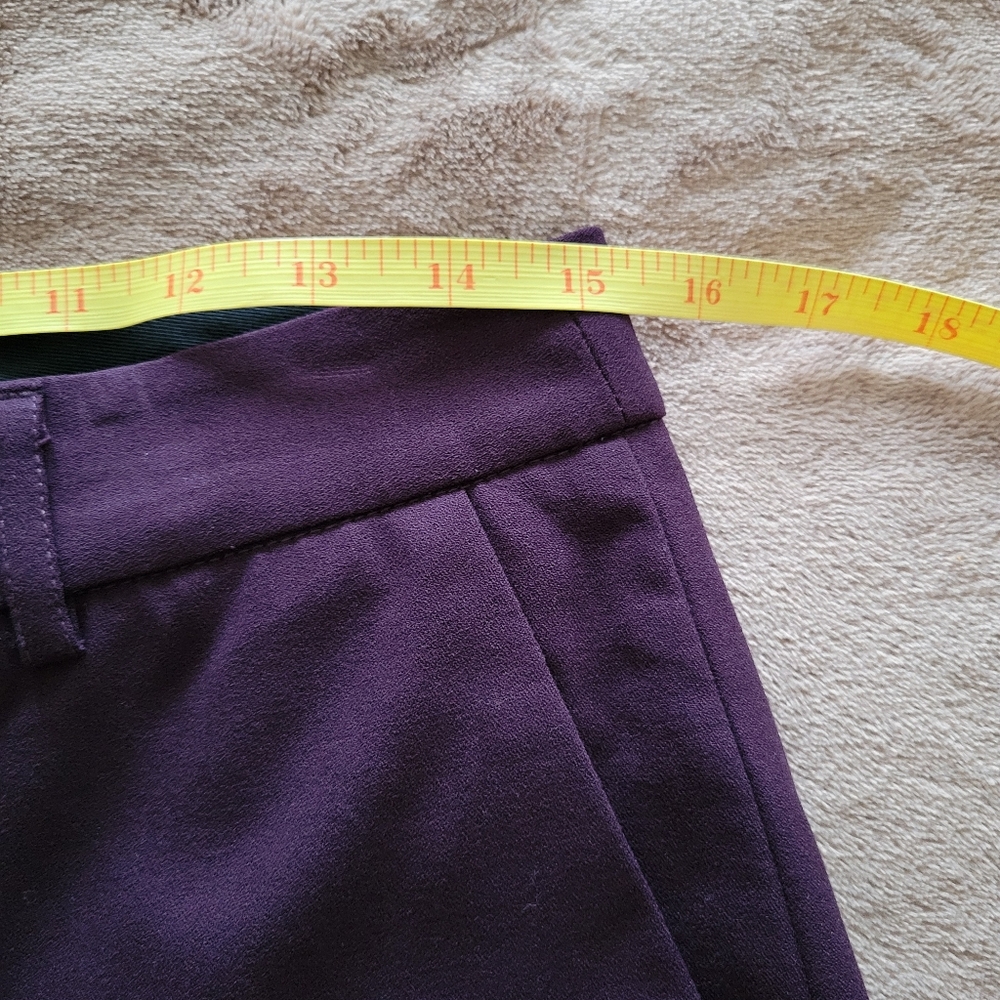 Tahari Purple/Wine Flared Trousers - Picture 3 of 5